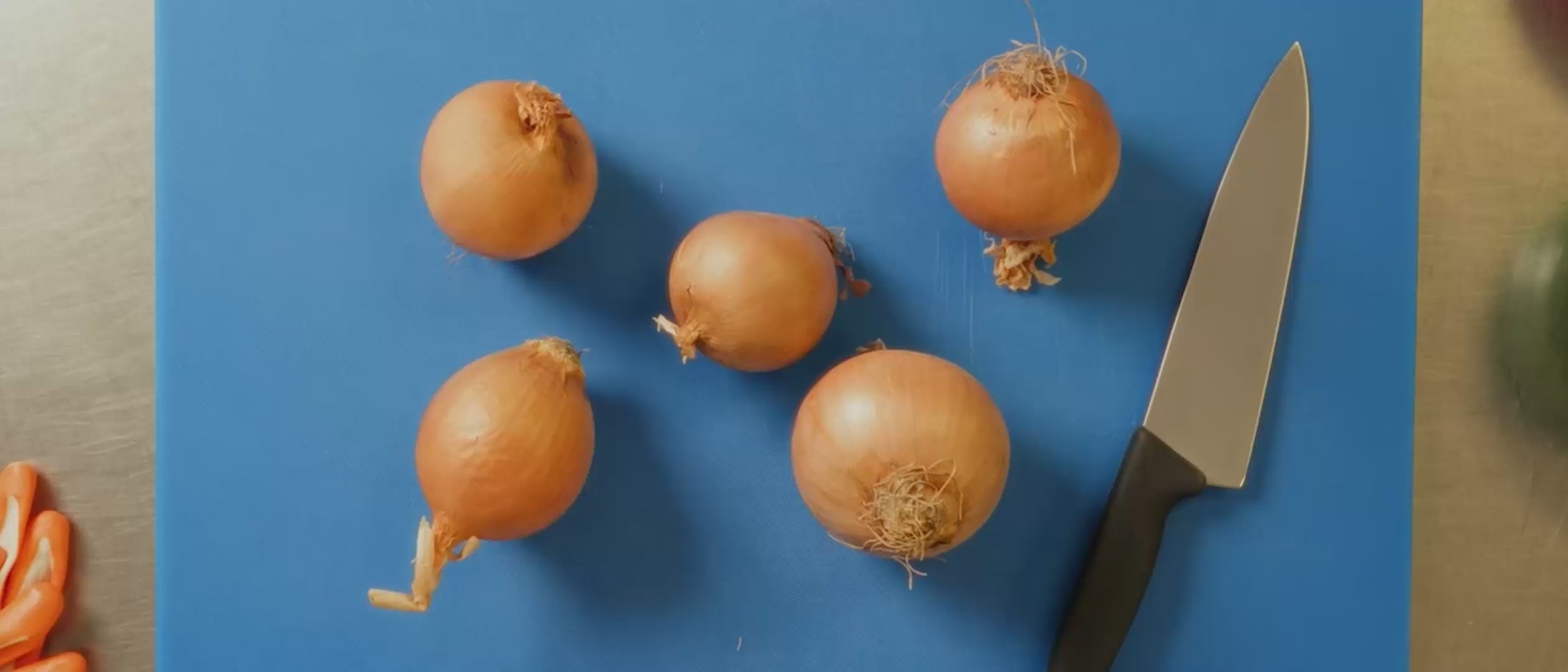 A video showing the vibrant ingredients and various processes used in making Scared Cowboy hot sauce.